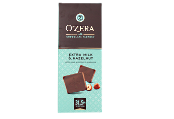 Конфета Шоколад O'ZERA горький 70 гр. 